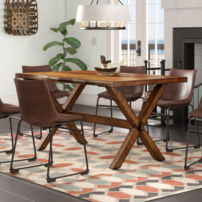 Loon Peak® Vermont Solid Wood Dining Table & Reviews - Wayfair Canada